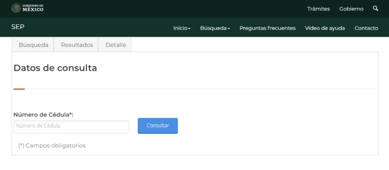 Como buscar una Cedula Profesional Buscar cedula por numero